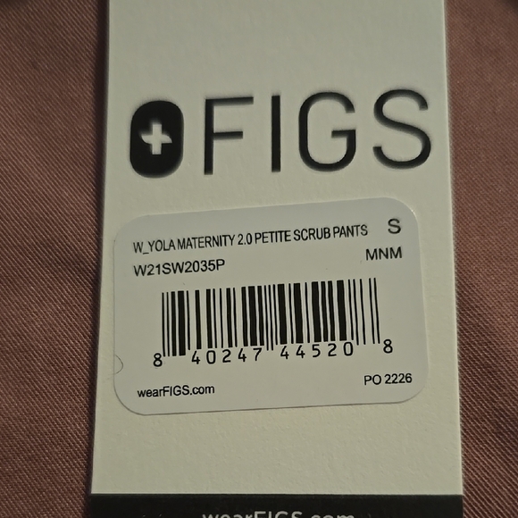 FIGS Women's Small Yola Maternity 2.0 Petite Scrub Pants New w/ Tags! - Picture 3 of 4